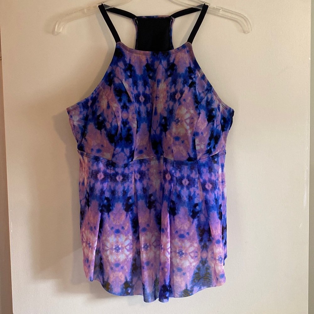 Ava & Viv size 18W tankini high neck racer back swim top